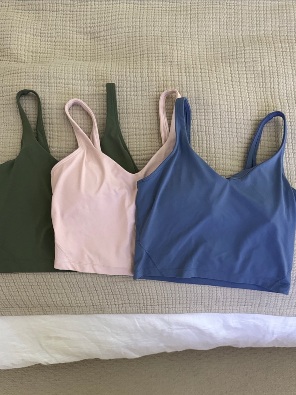 Lululemon built in bra tops - set of 3